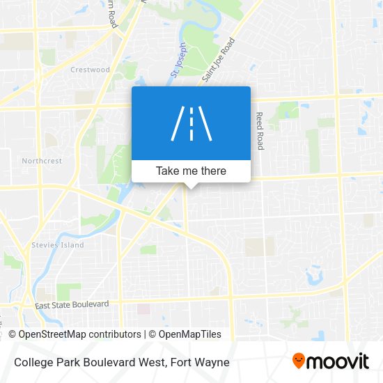Mapa de College Park Boulevard West