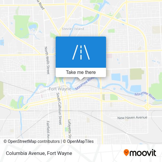 Mapa de Columbia Avenue