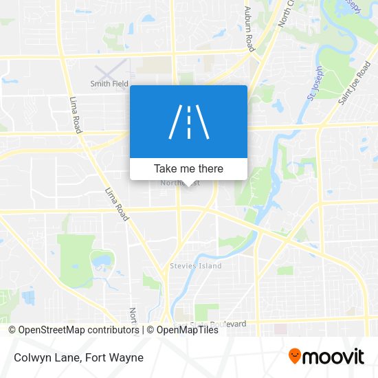 Mapa de Colwyn Lane
