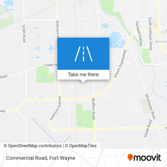 Mapa de Commercial Road