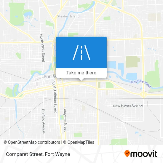 Mapa de Comparet Street