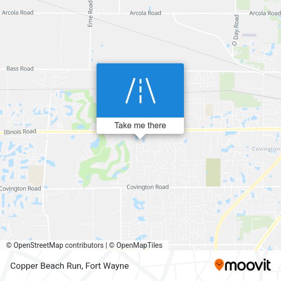 Copper Beach Run map