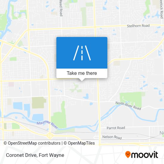 Mapa de Coronet Drive