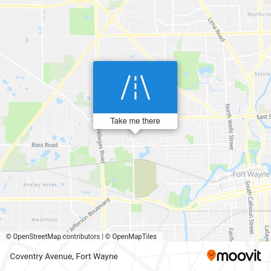 Mapa de Coventry Avenue