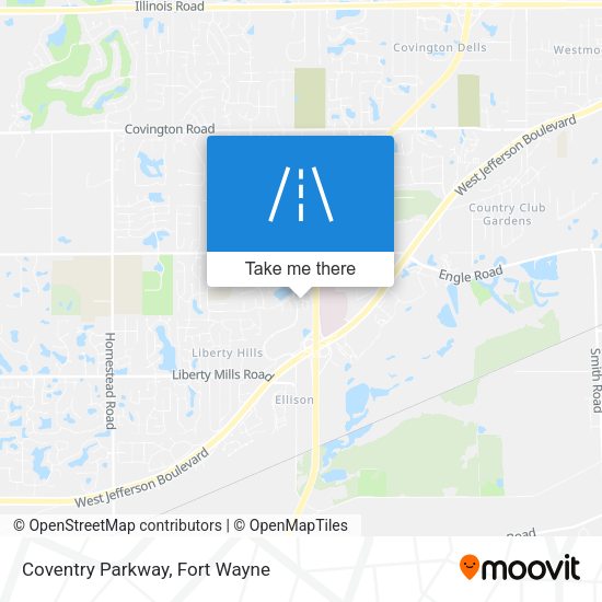 Coventry Parkway map