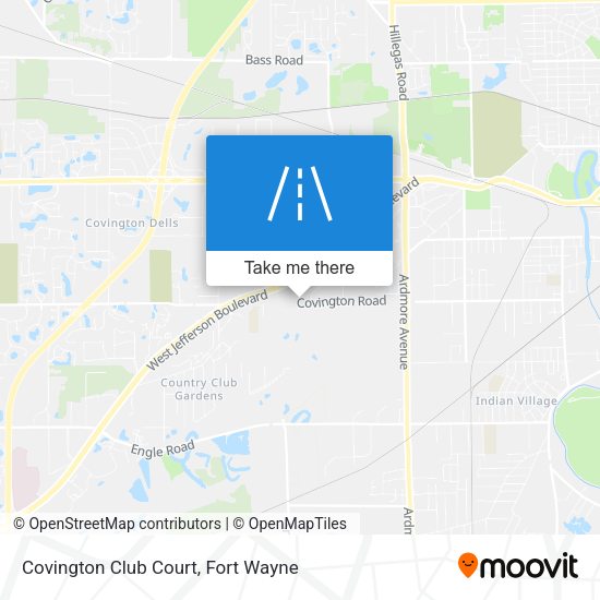 Covington Club Court map