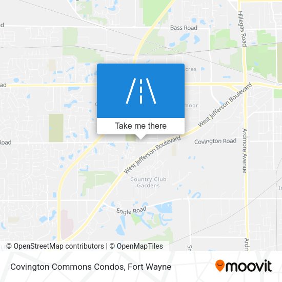 Mapa de Covington Commons Condos