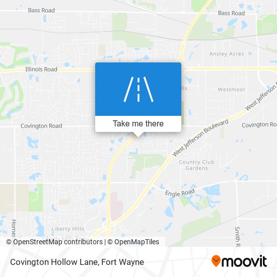 Covington Hollow Lane map