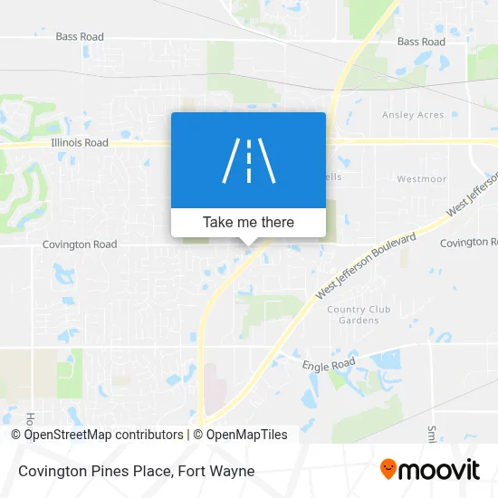 Covington Pines Place map