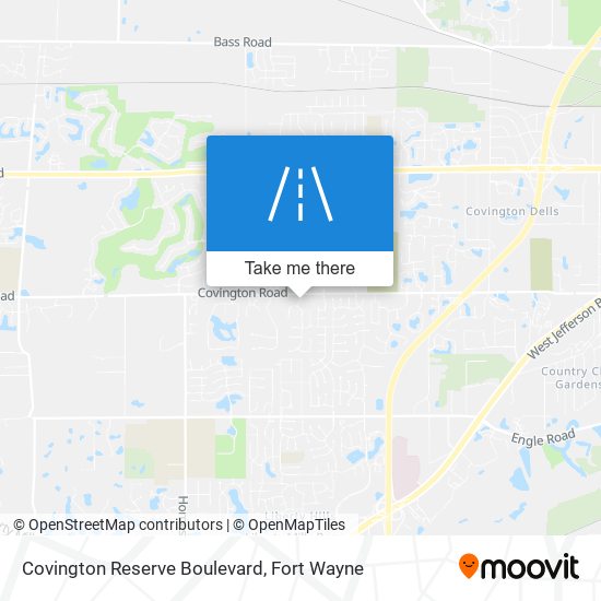 Covington Reserve Boulevard map