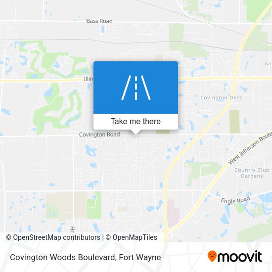 Mapa de Covington Woods Boulevard