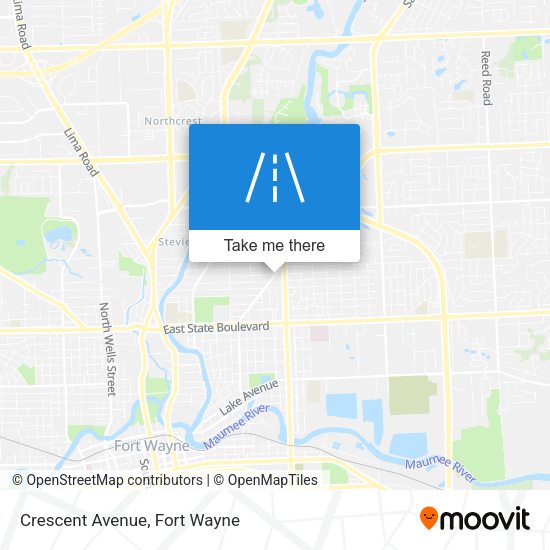 Mapa de Crescent Avenue
