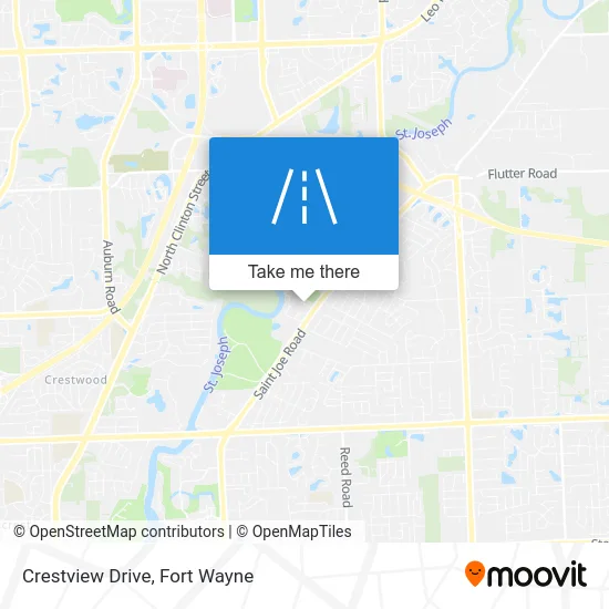 Crestview Drive map