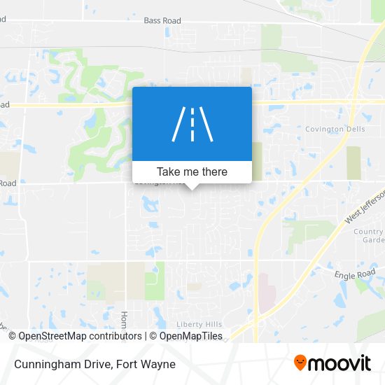 Mapa de Cunningham Drive