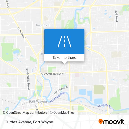 Mapa de Curdes Avenue
