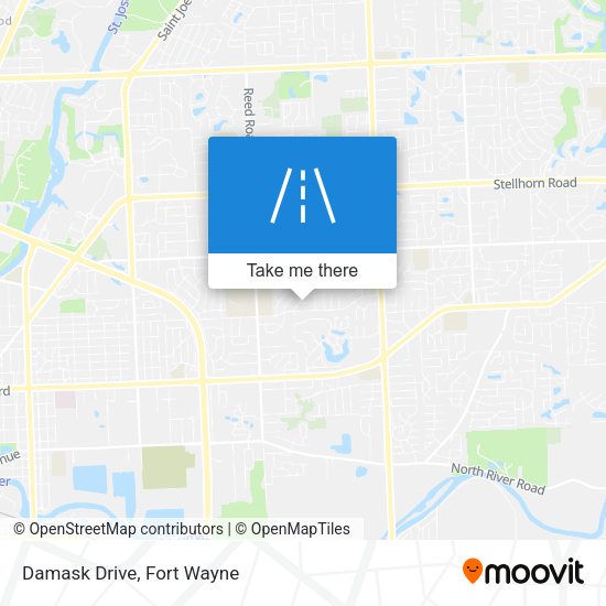 Mapa de Damask Drive