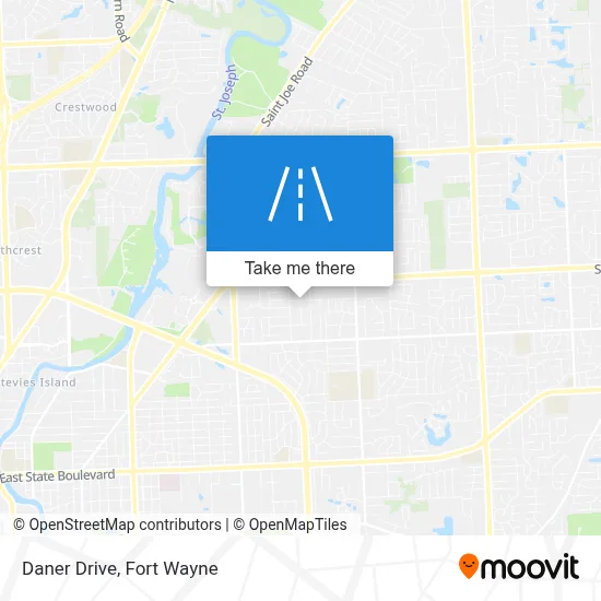 Daner Drive map