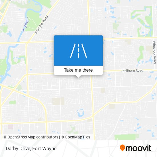 Darby Drive map