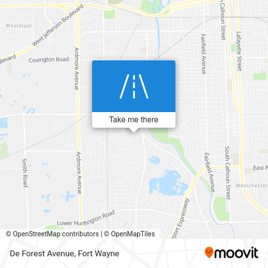 De Forest Avenue map