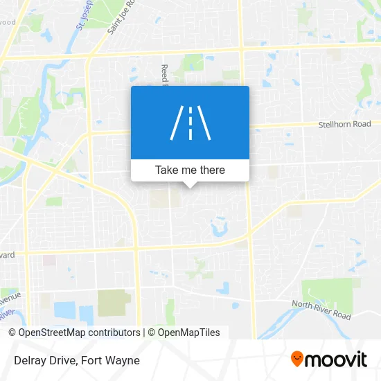 Delray Drive map