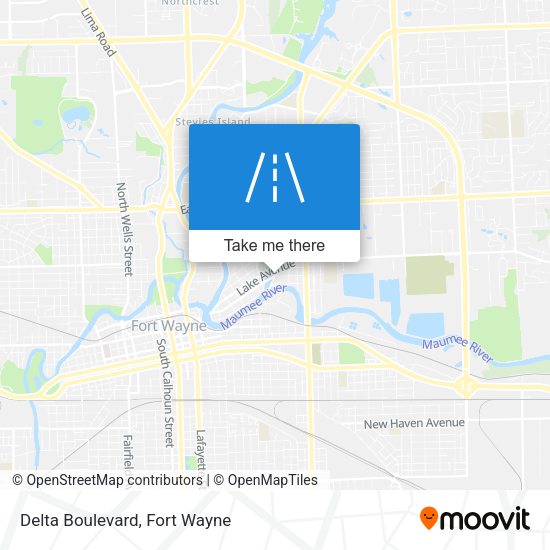 Mapa de Delta Boulevard