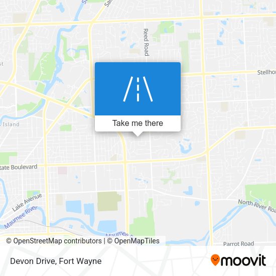 Devon Drive map