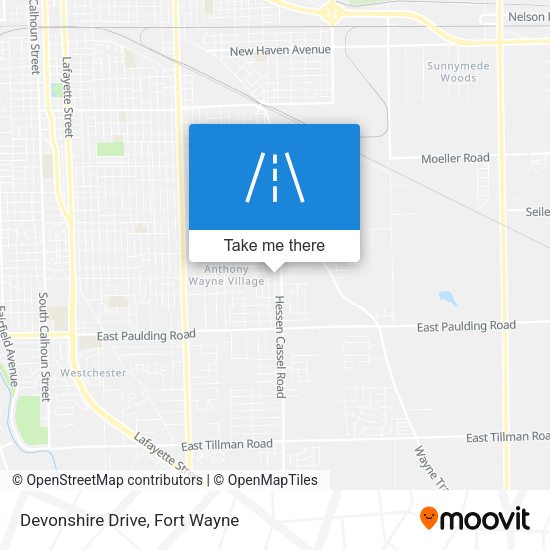 Mapa de Devonshire Drive