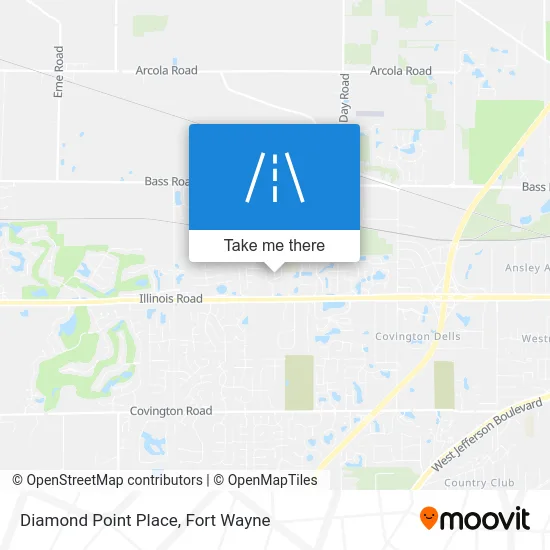 Diamond Point Place map