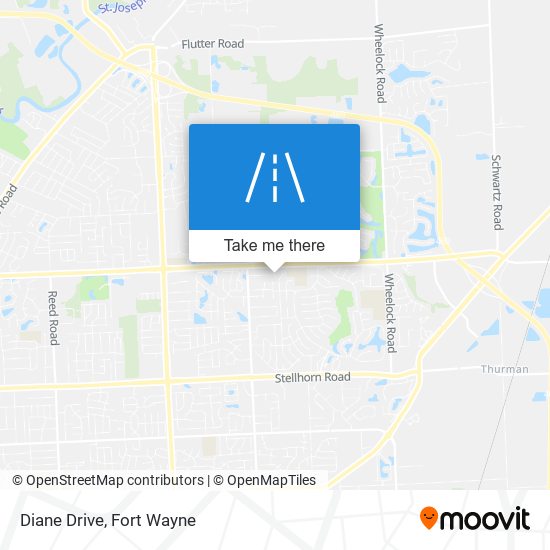 Diane Drive map
