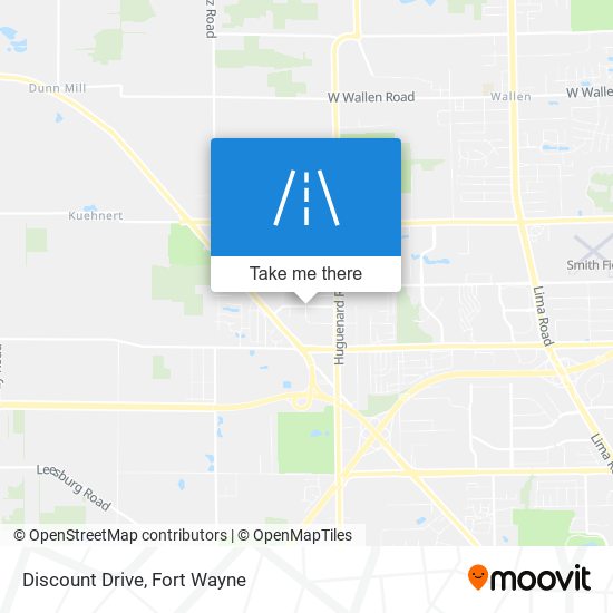 Discount Drive map