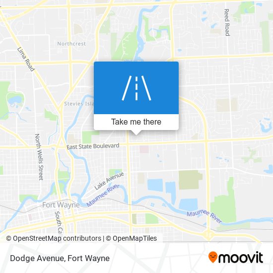 Dodge Avenue map