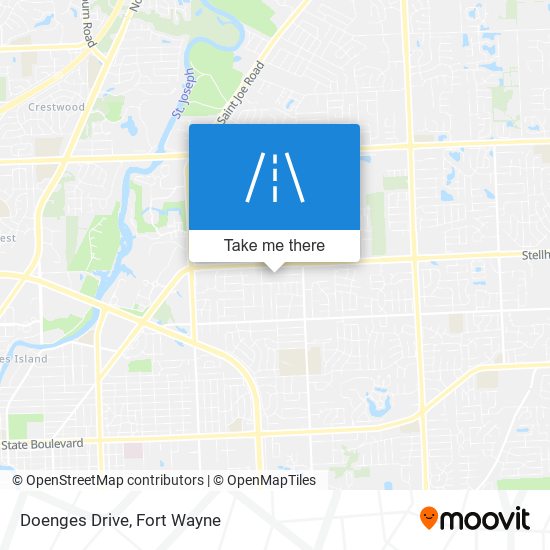 Doenges Drive map