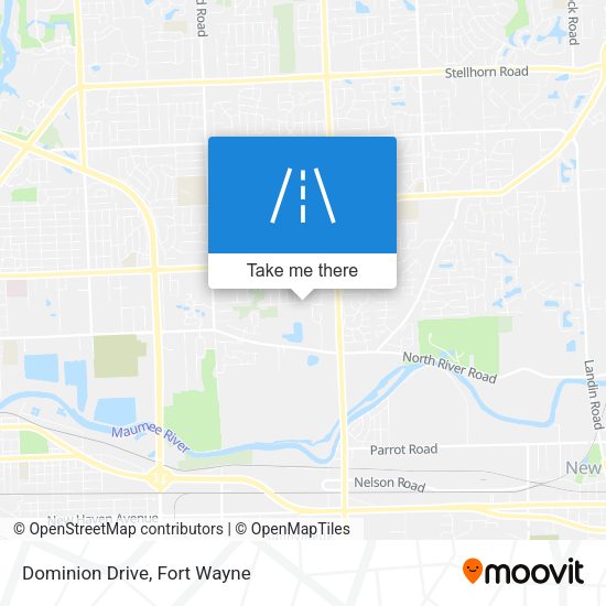Mapa de Dominion Drive