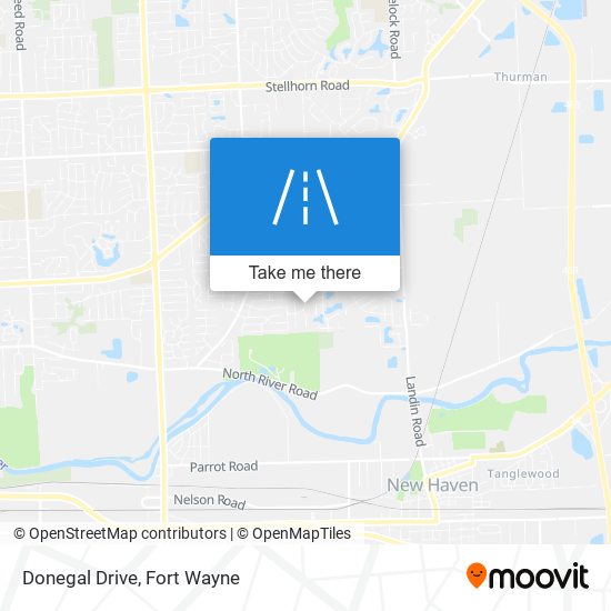 Donegal Drive map