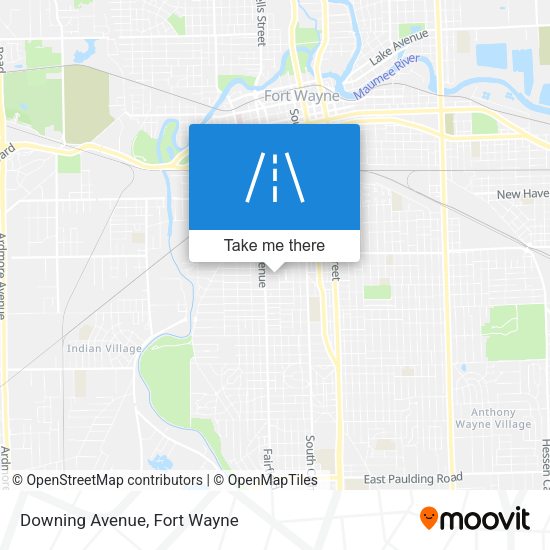 Mapa de Downing Avenue