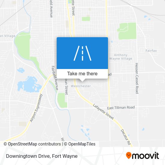 Downingtown Drive map