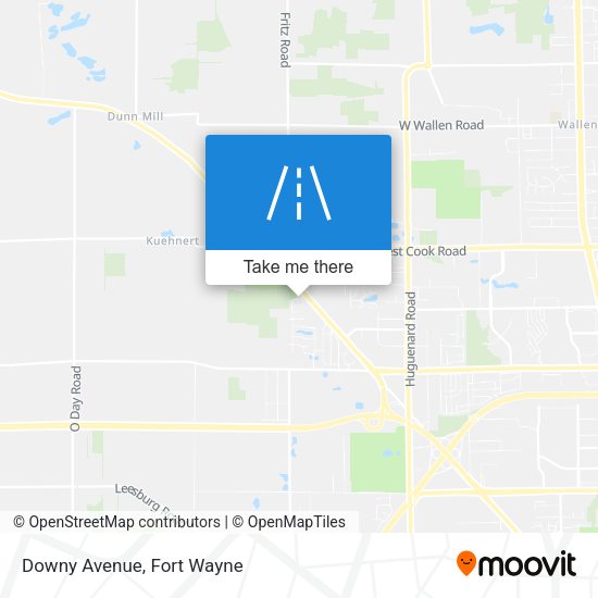 Mapa de Downy Avenue
