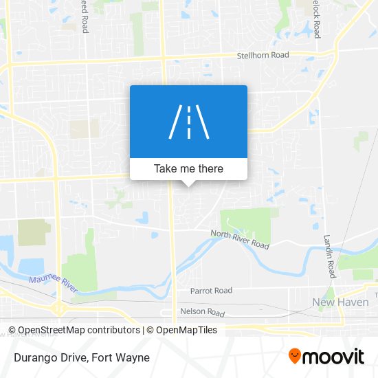 Durango Drive map