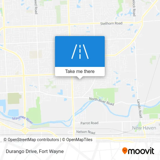 Durango Drive map