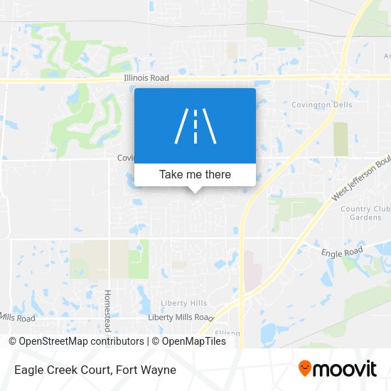 Eagle Creek Court map