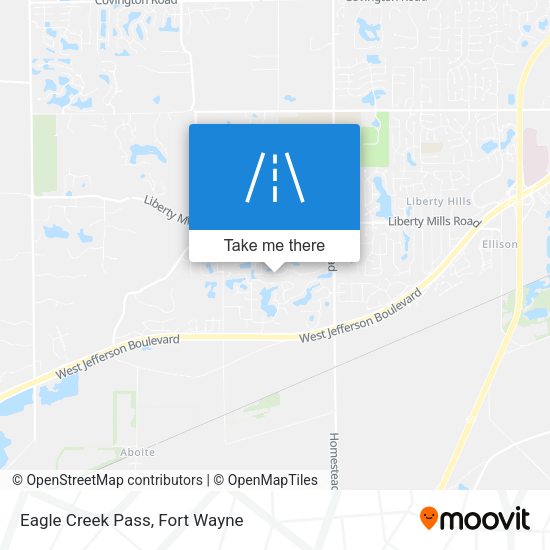 Eagle Creek Pass map