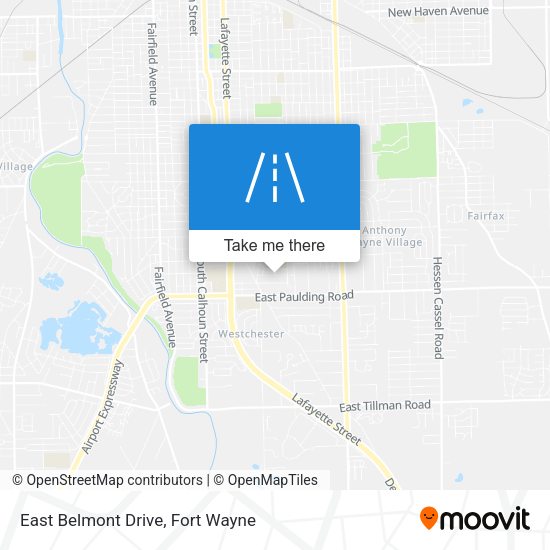 Mapa de East Belmont Drive