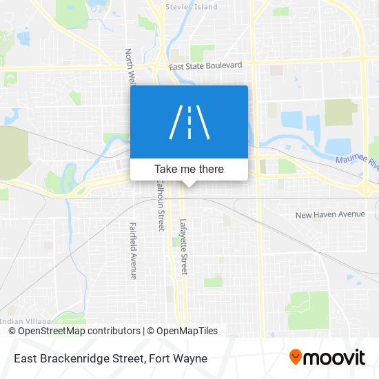 East Brackenridge Street map