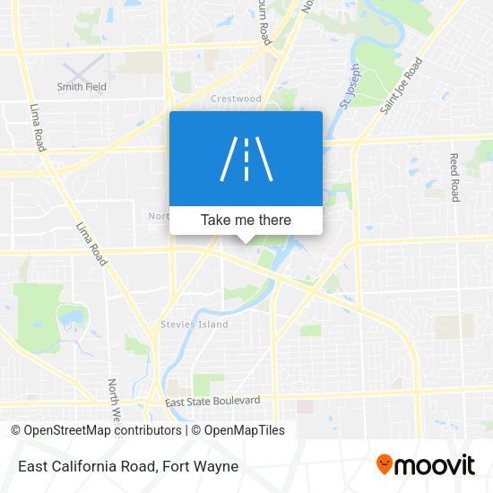 Mapa de East California Road