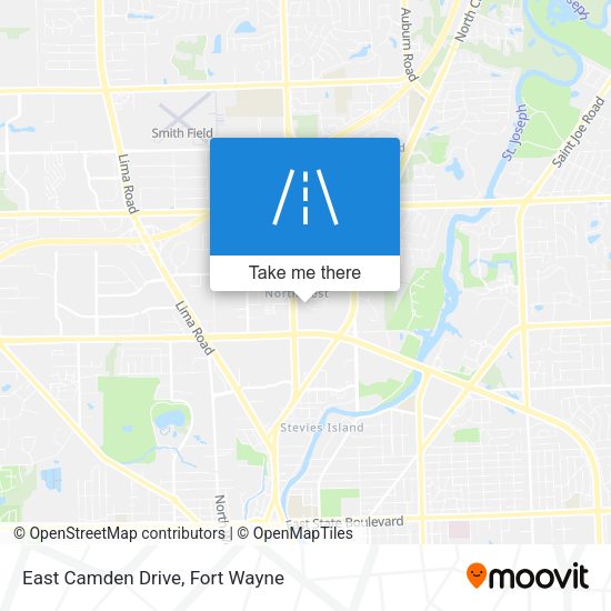Mapa de East Camden Drive