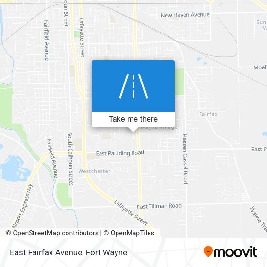 Mapa de East Fairfax Avenue