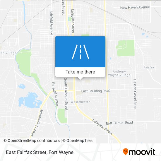 East Fairfax Street map
