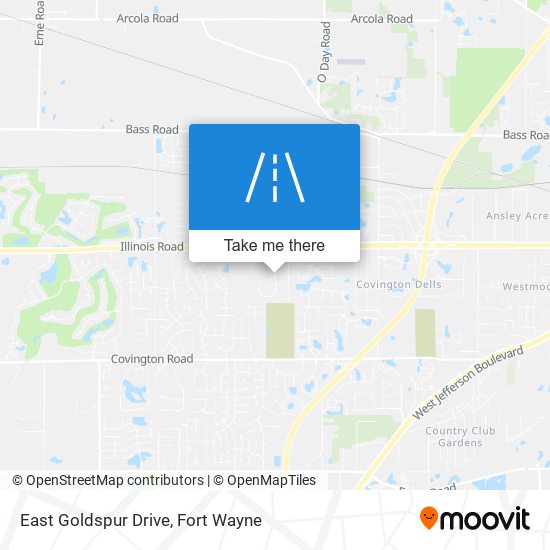 East Goldspur Drive map