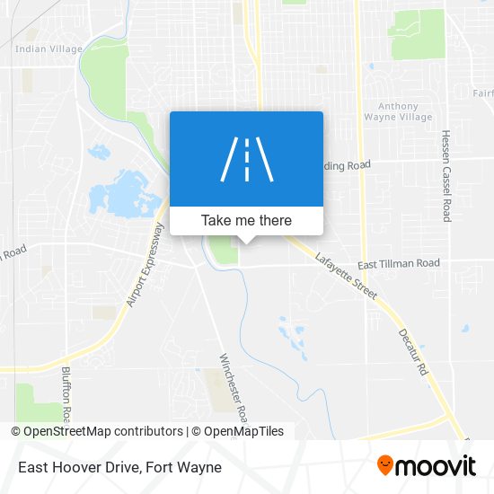 East Hoover Drive map