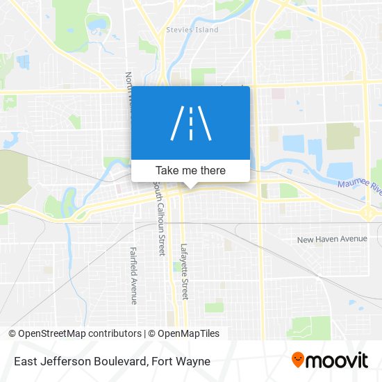East Jefferson Boulevard map